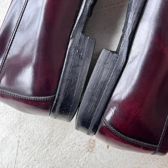 Mezlan Top Grain Leather Loafers Size 10 Made In Spain tasseled vibram brown uSa